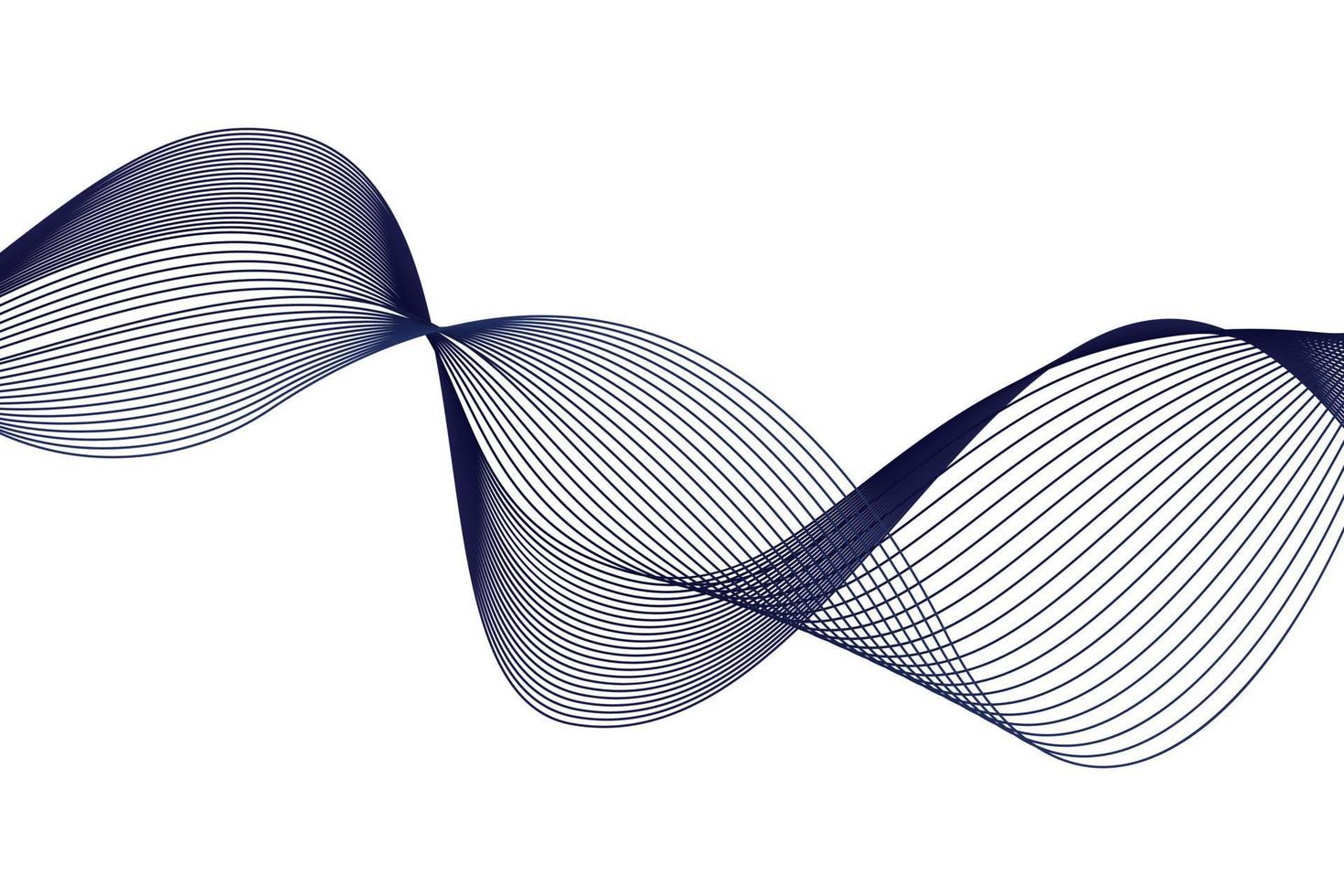 Wave Abstract Lines Navy Background vector