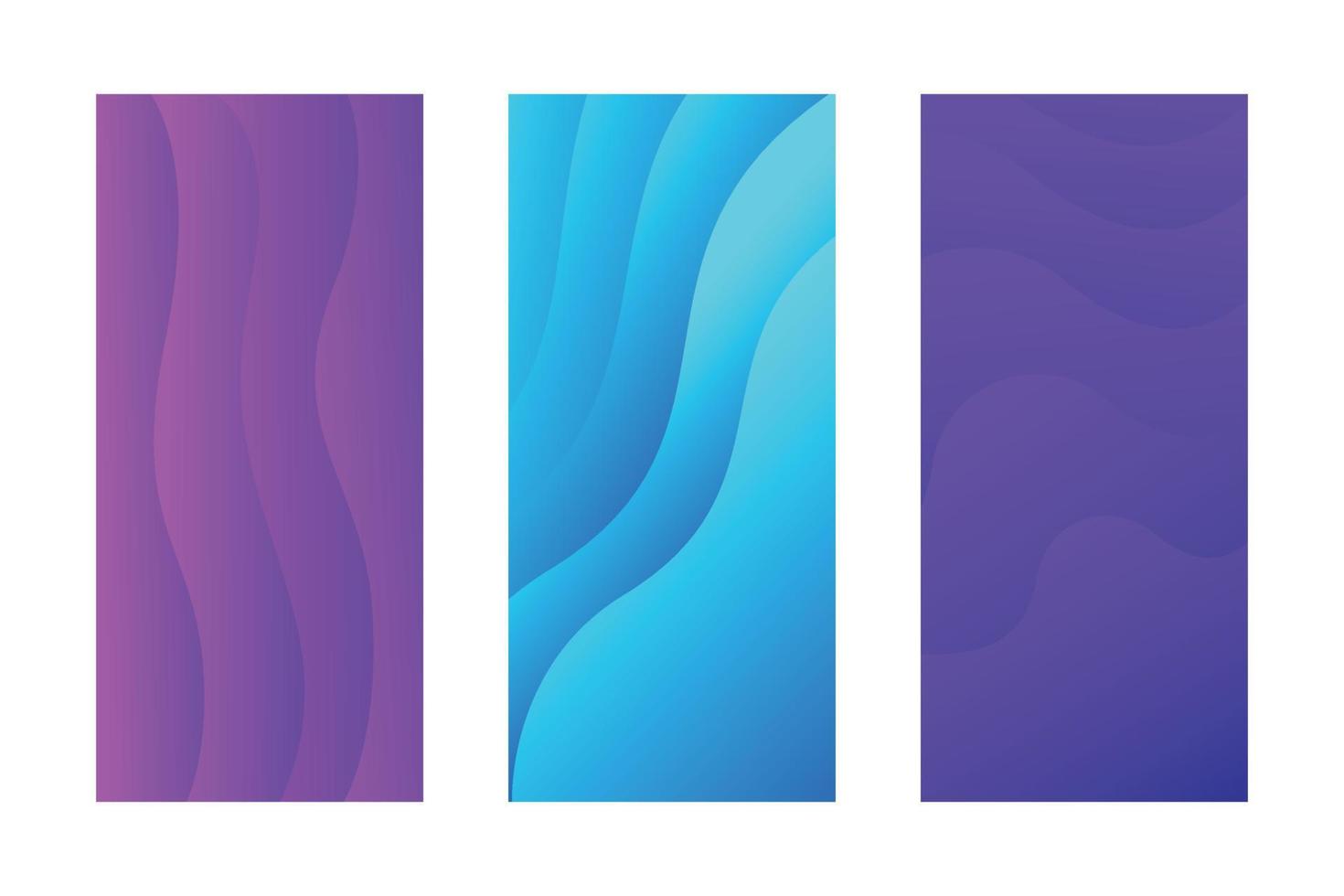 Mobile Abstract Gradient Backgrounds 2 vector