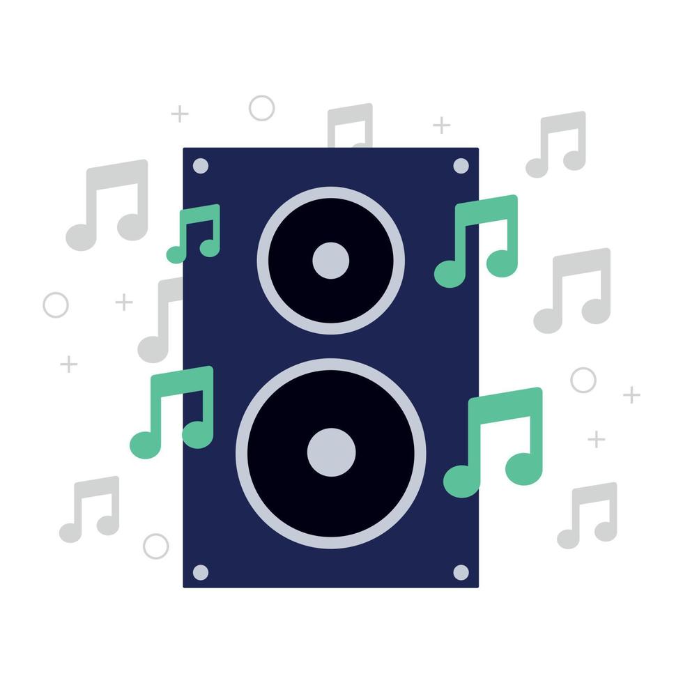 altavoz de música fuerte vector