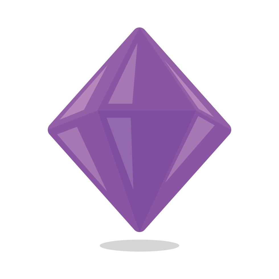 Game Purple Gem vector