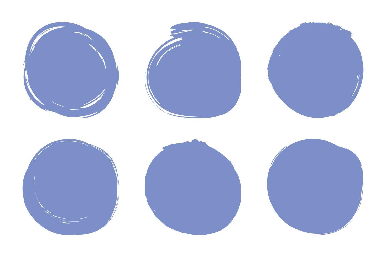 Round Purple Brushes vector