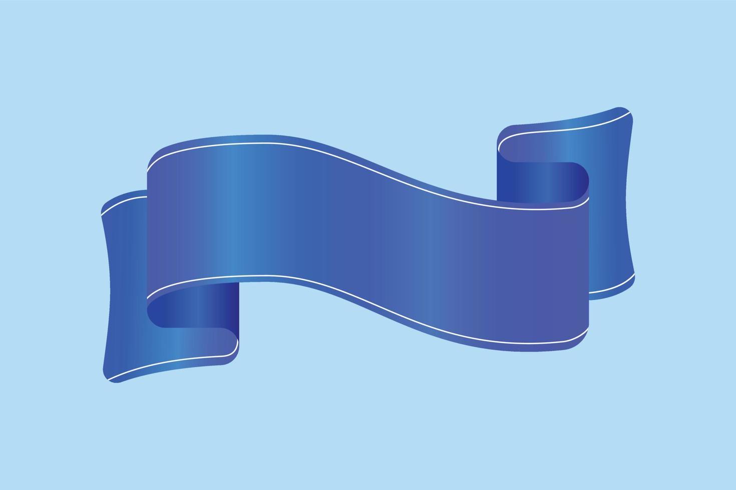 Blue Gradient Ribbon vector