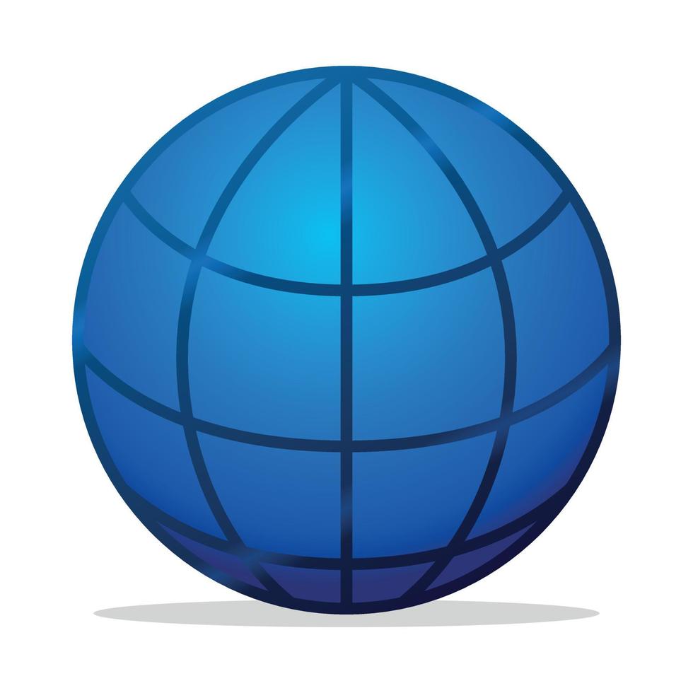 Internet Globe Grid Gradient vector