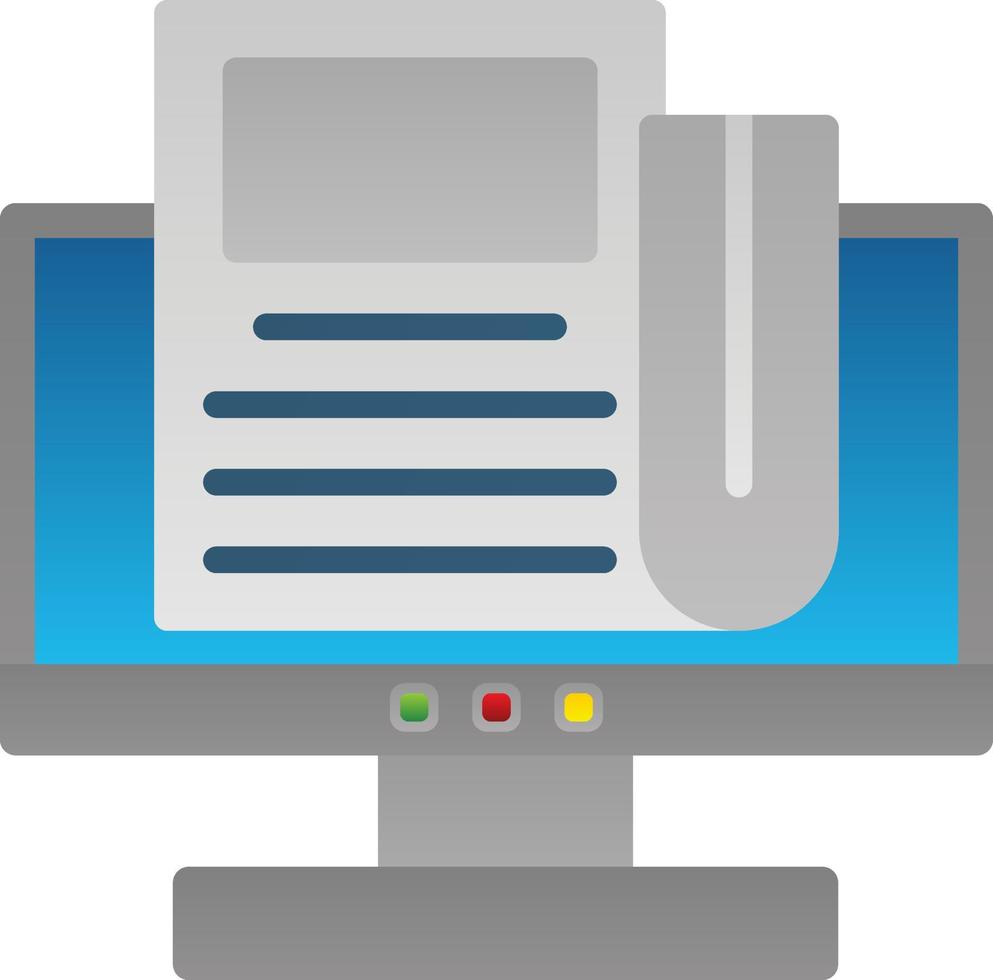 Online Magazine Vector Icon Design