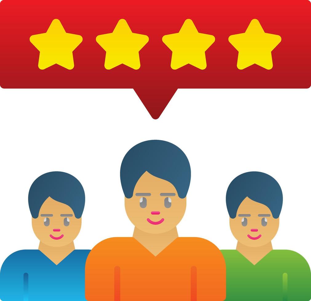 Customer Reviews Vector Icon Design