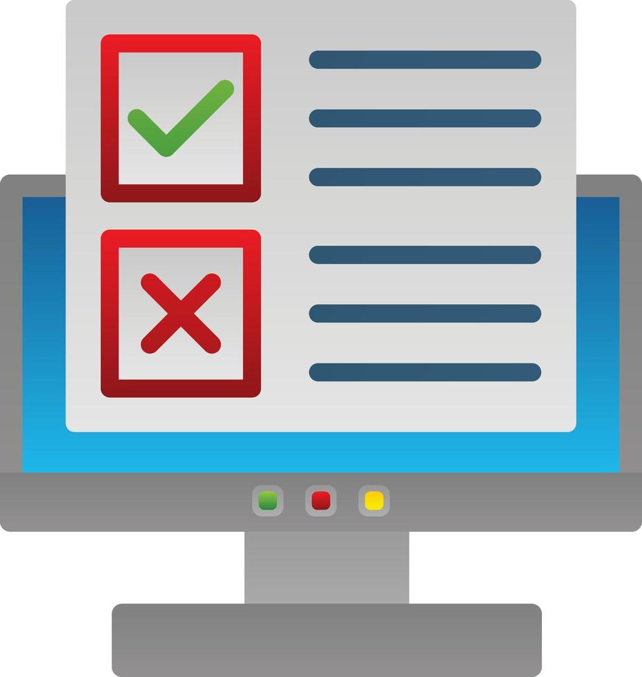 Online Survey Vector Icon Design
