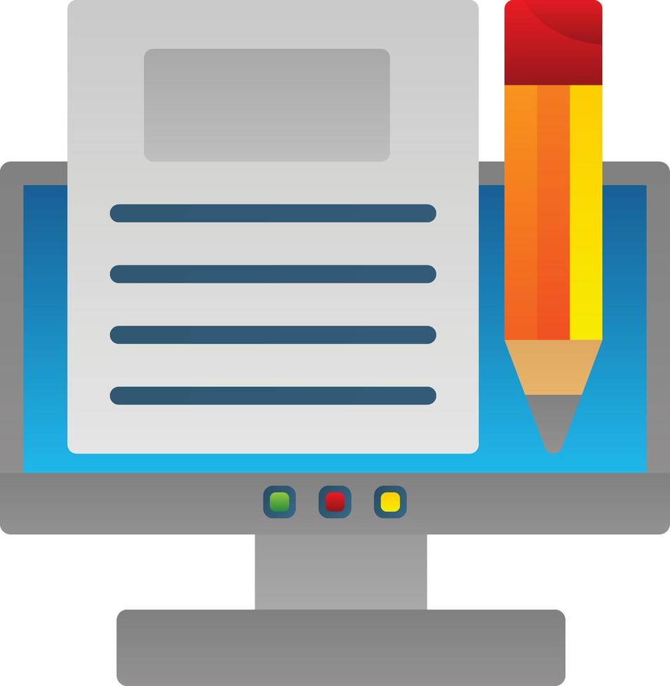 Blogging Vector Icon Design