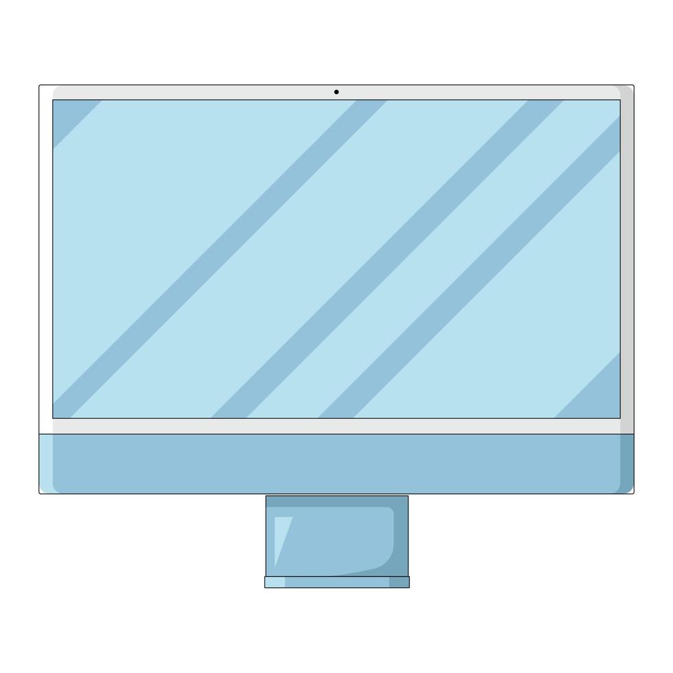 Computer Cartoon Modern vector