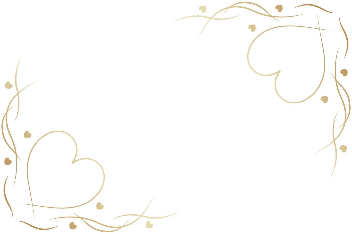 Hand Drawn Hearts Background vector