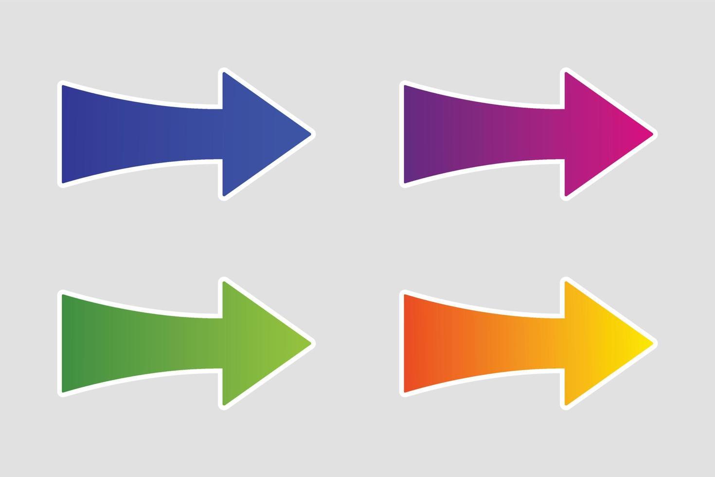 Right Arrows 3 vector