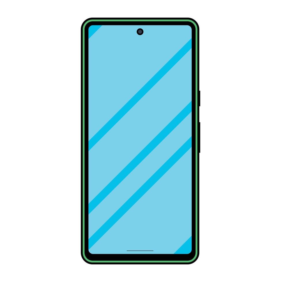 dibujos animados de teléfono android vector