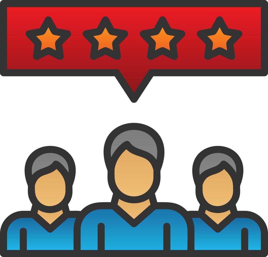 Customer Reviews Vector Icon Design