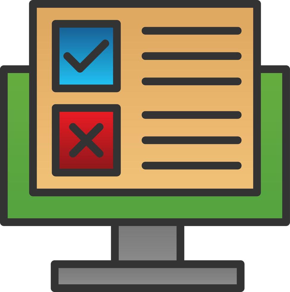 Online Survey Vector Icon Design