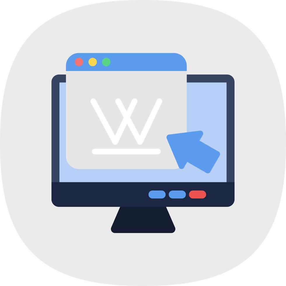 Wikipedia Vector Icon Design