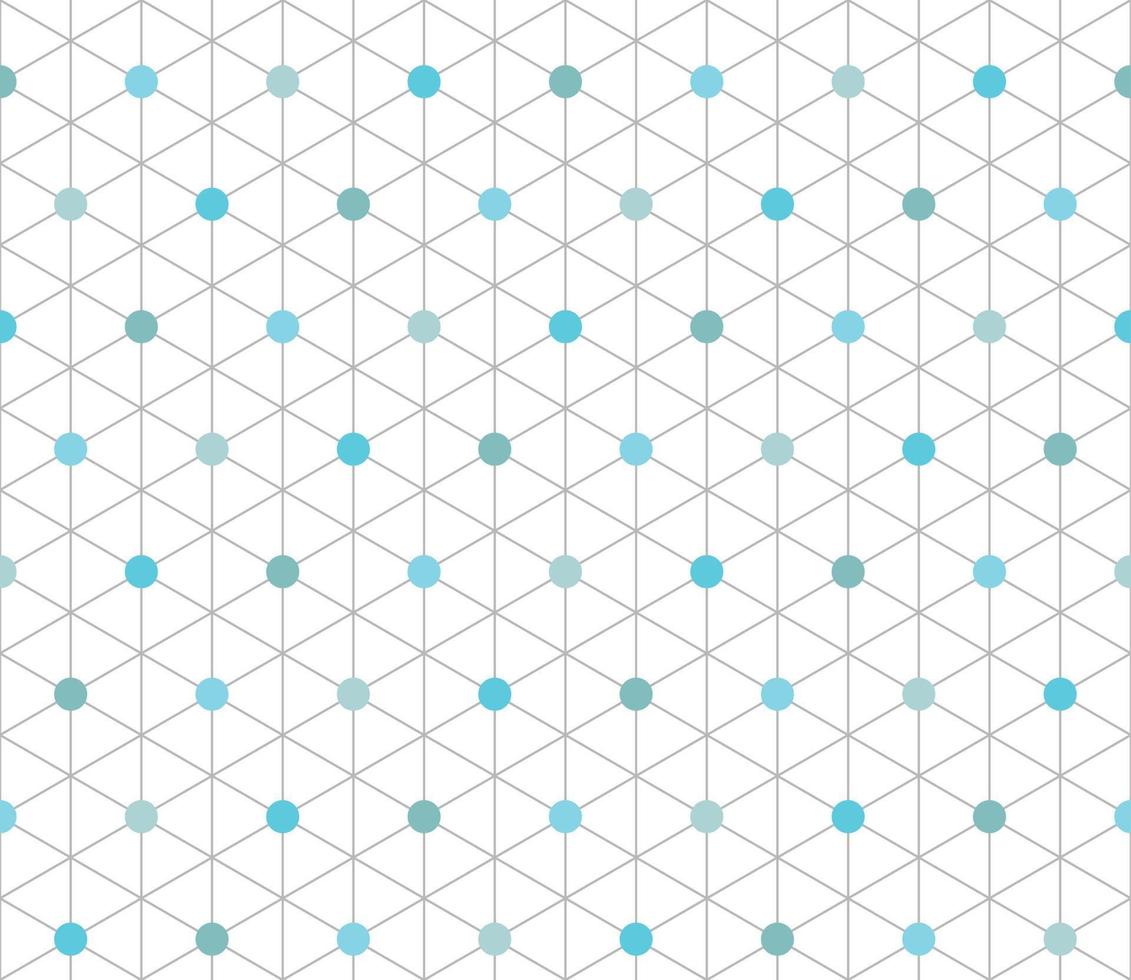 Pattern Of Seamless Isometric Hexagon Shapes vector
