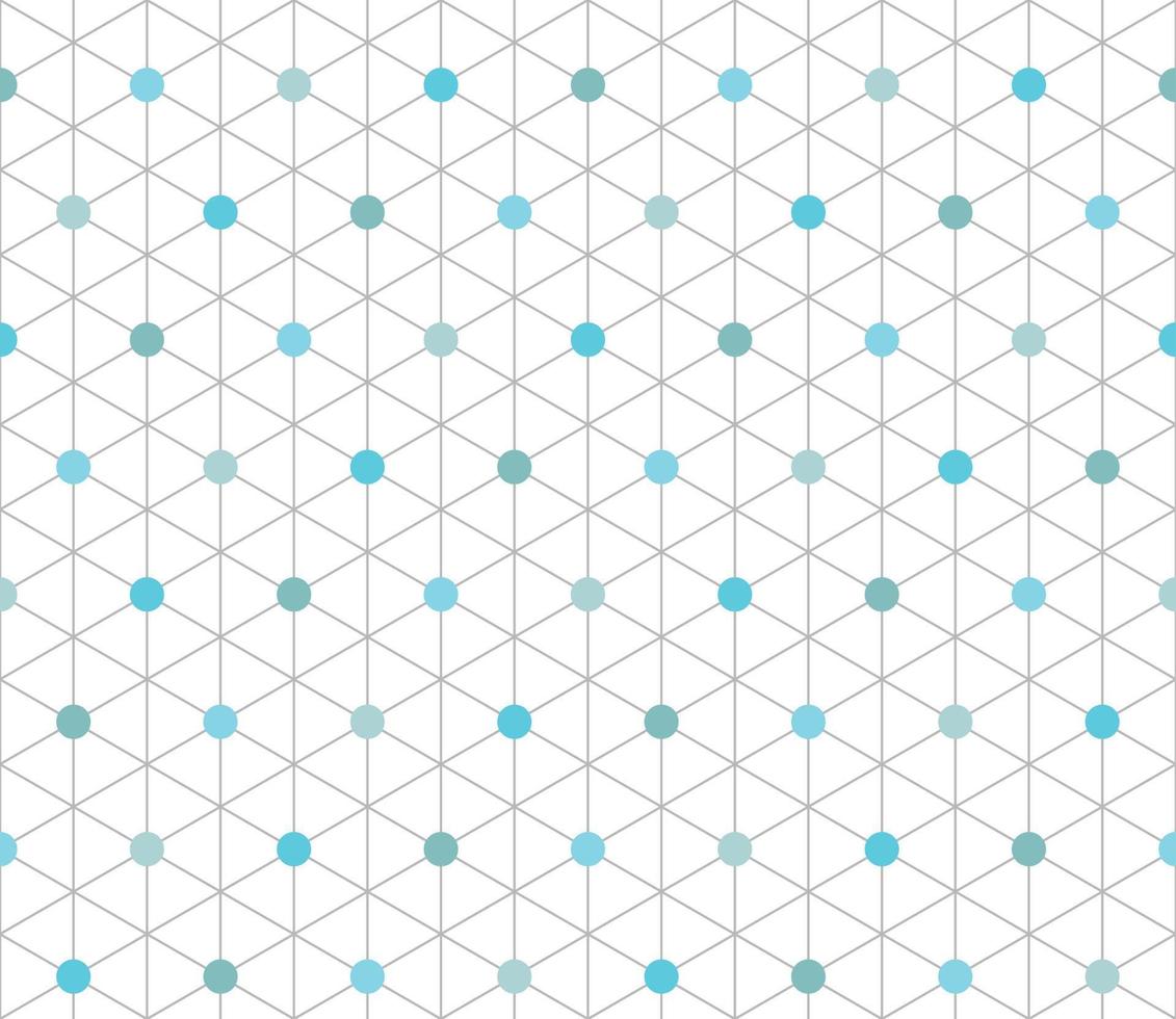 Pattern Of Seamless Isometric Hexagon Shapes vector