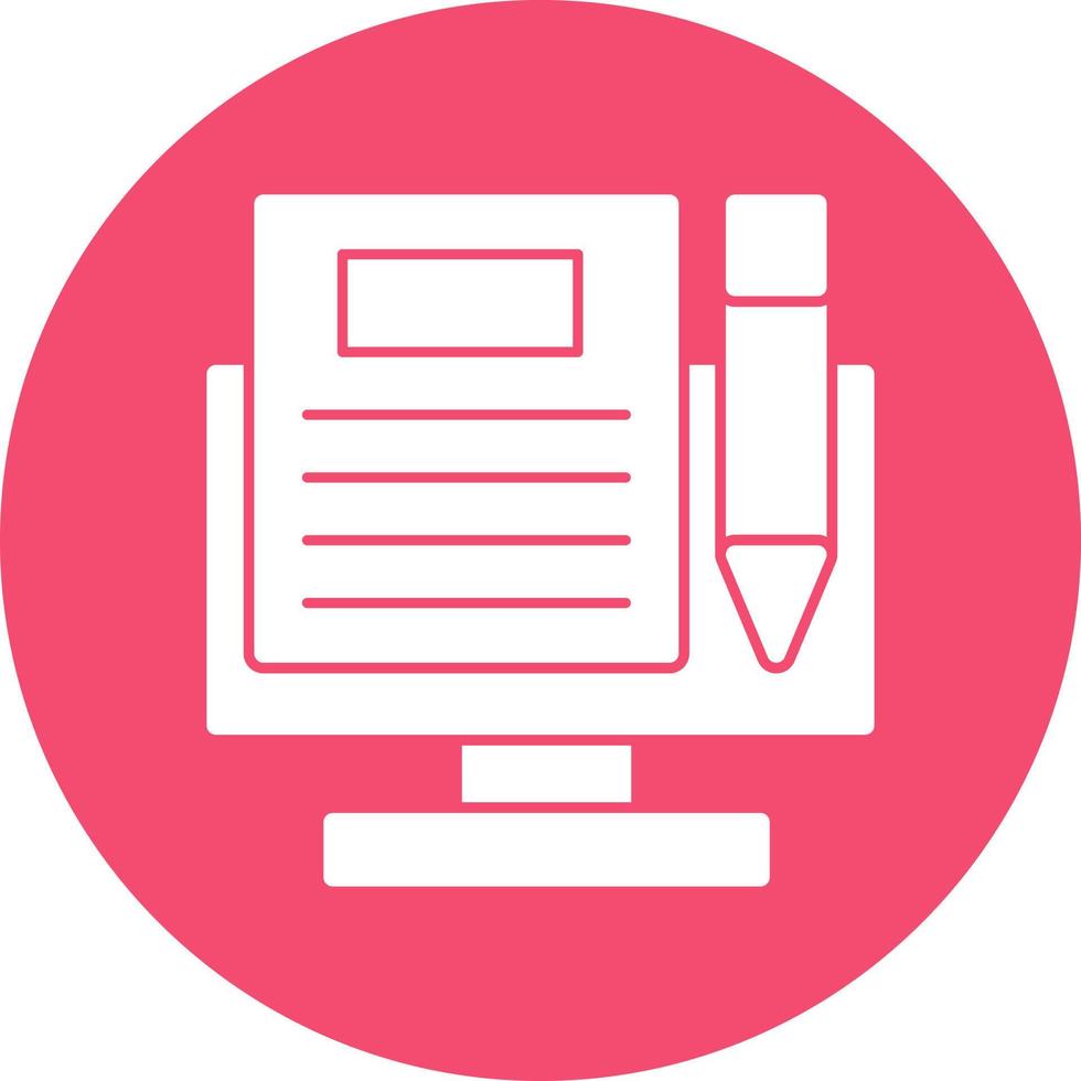 Blogging Vector Icon Design