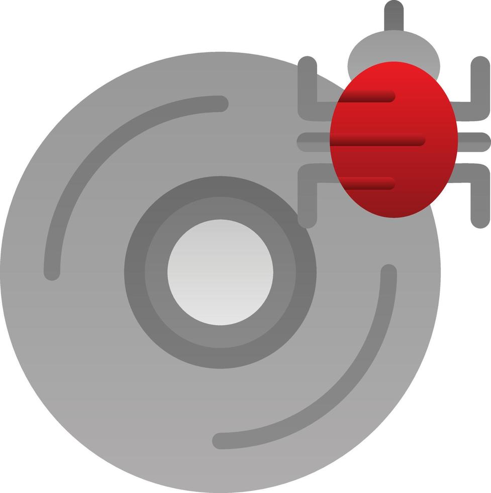 CD Virus Vector Icon Design