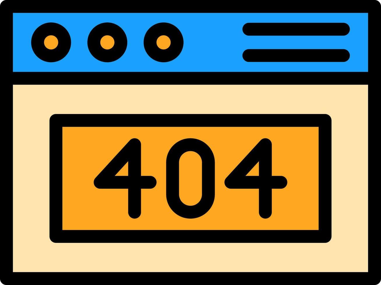 404 Error Vector Icon Design