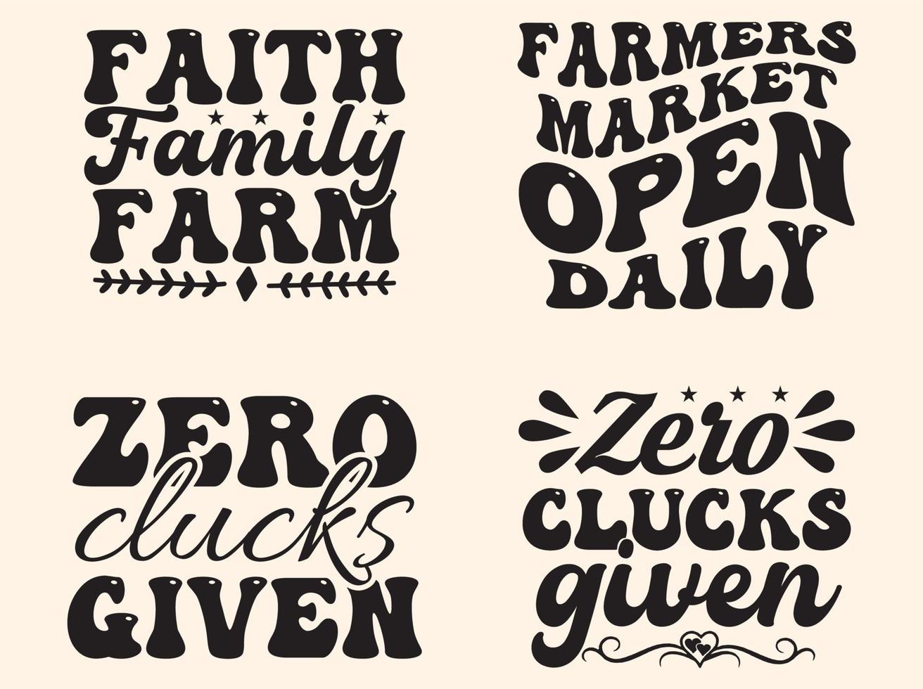 Farm house svg design set vector