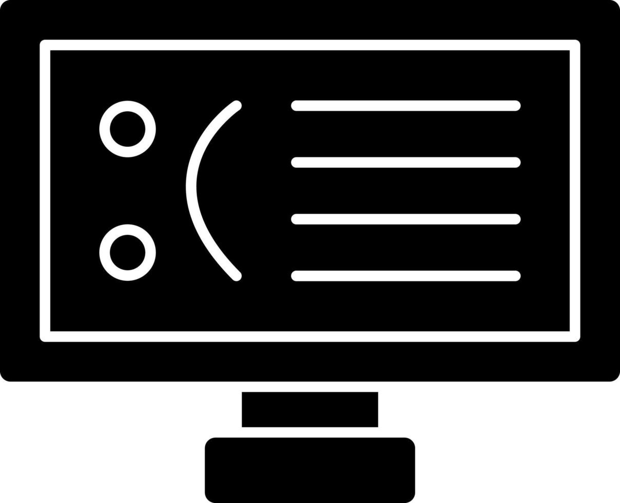 Blue Screen Vector Icon Design