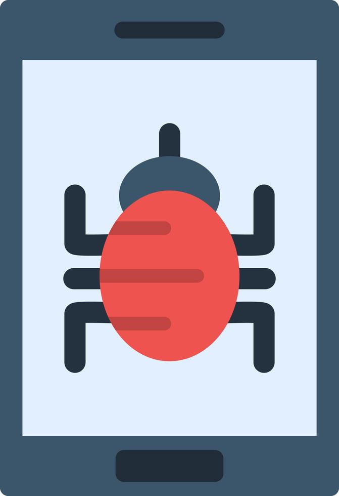 Mobile Virus Vector Icon Design