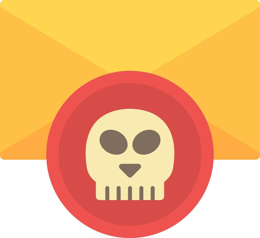 Email Hacked Vector Icon Design