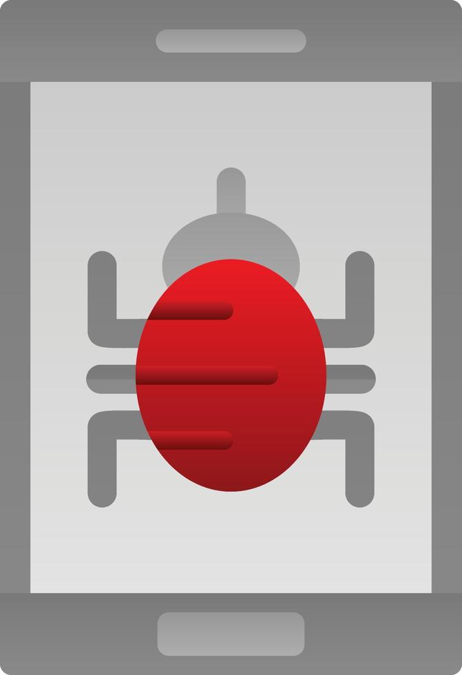 Mobile Virus Vector Icon Design