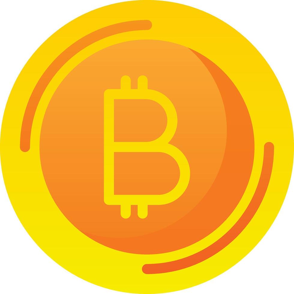 diseño de icono de vector de bitcoin