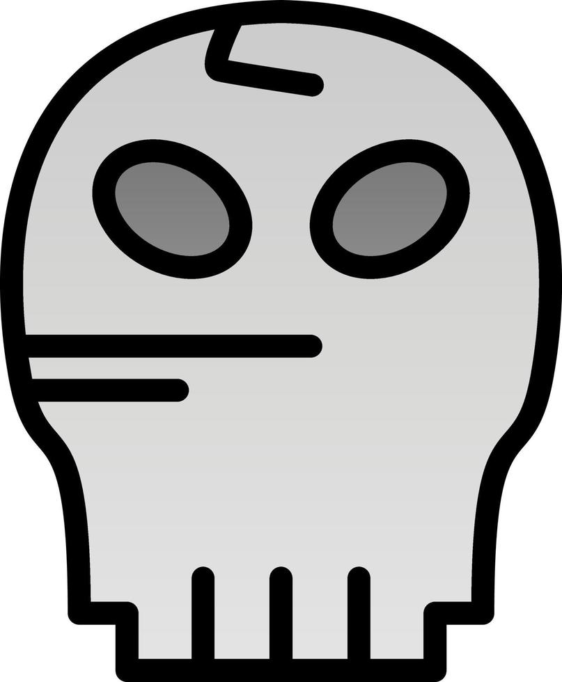diseño de icono de vector de cráneo