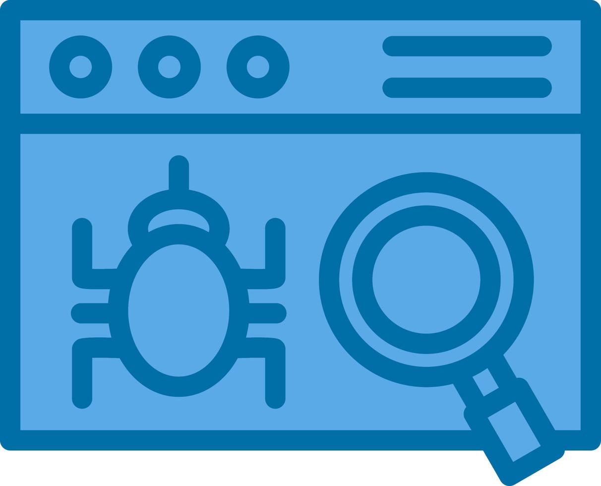 Website Bug Vector Icon Design