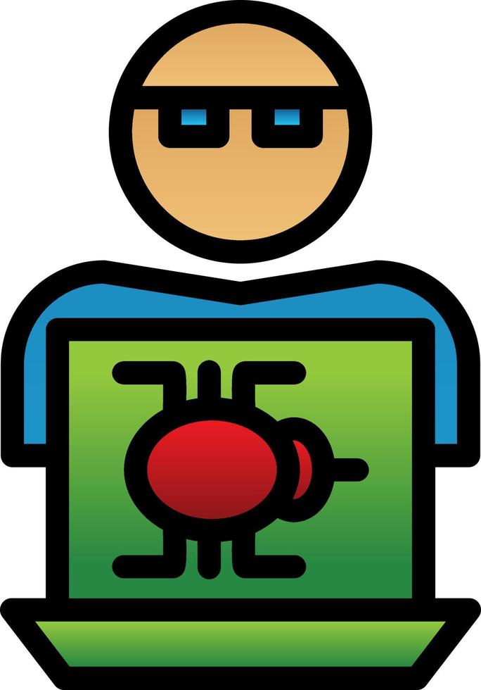 Hacker Vector Icon Design