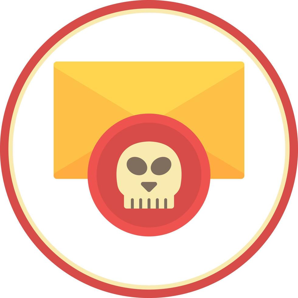 Email Hacked Vector Icon Design