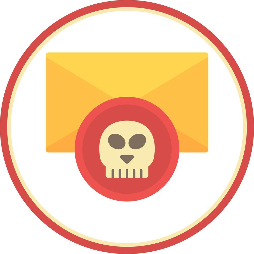 Email Hacked Vector Icon Design