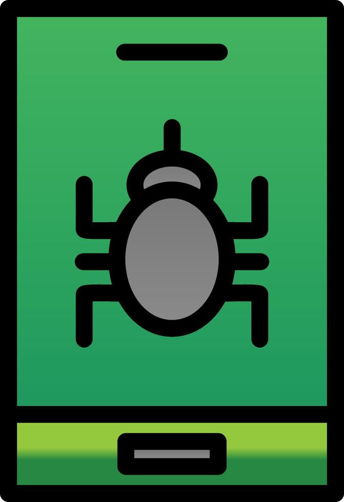 Mobile Virus Vector Icon Design