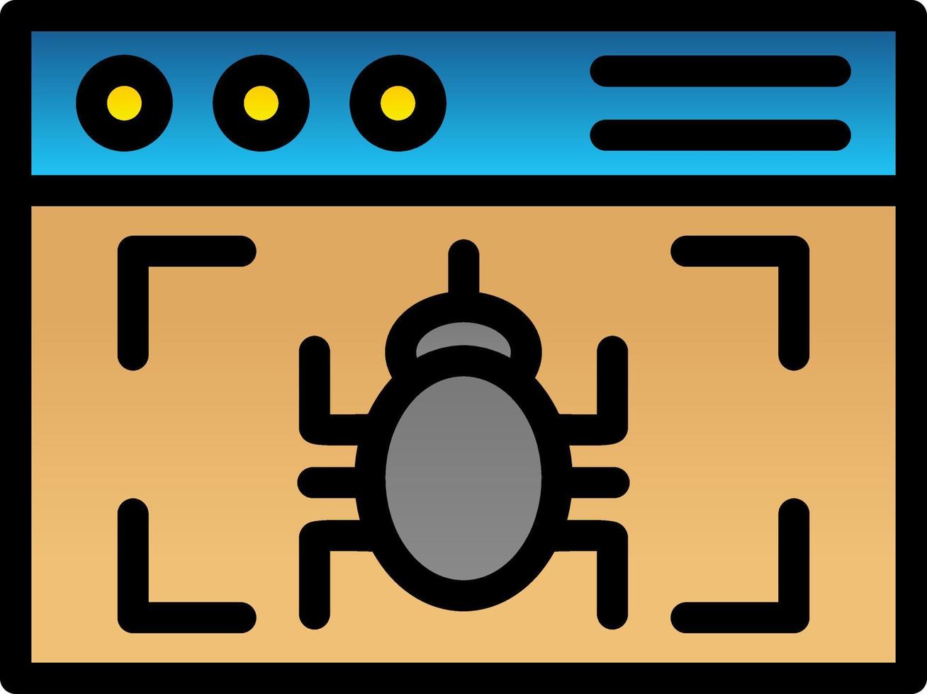 Virus Detection Vector Icon Design