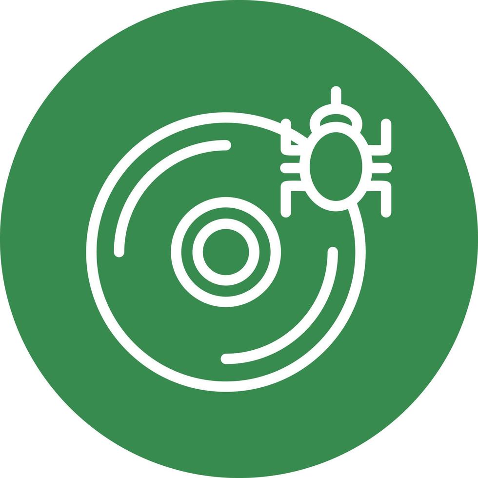 CD Virus Vector Icon Design