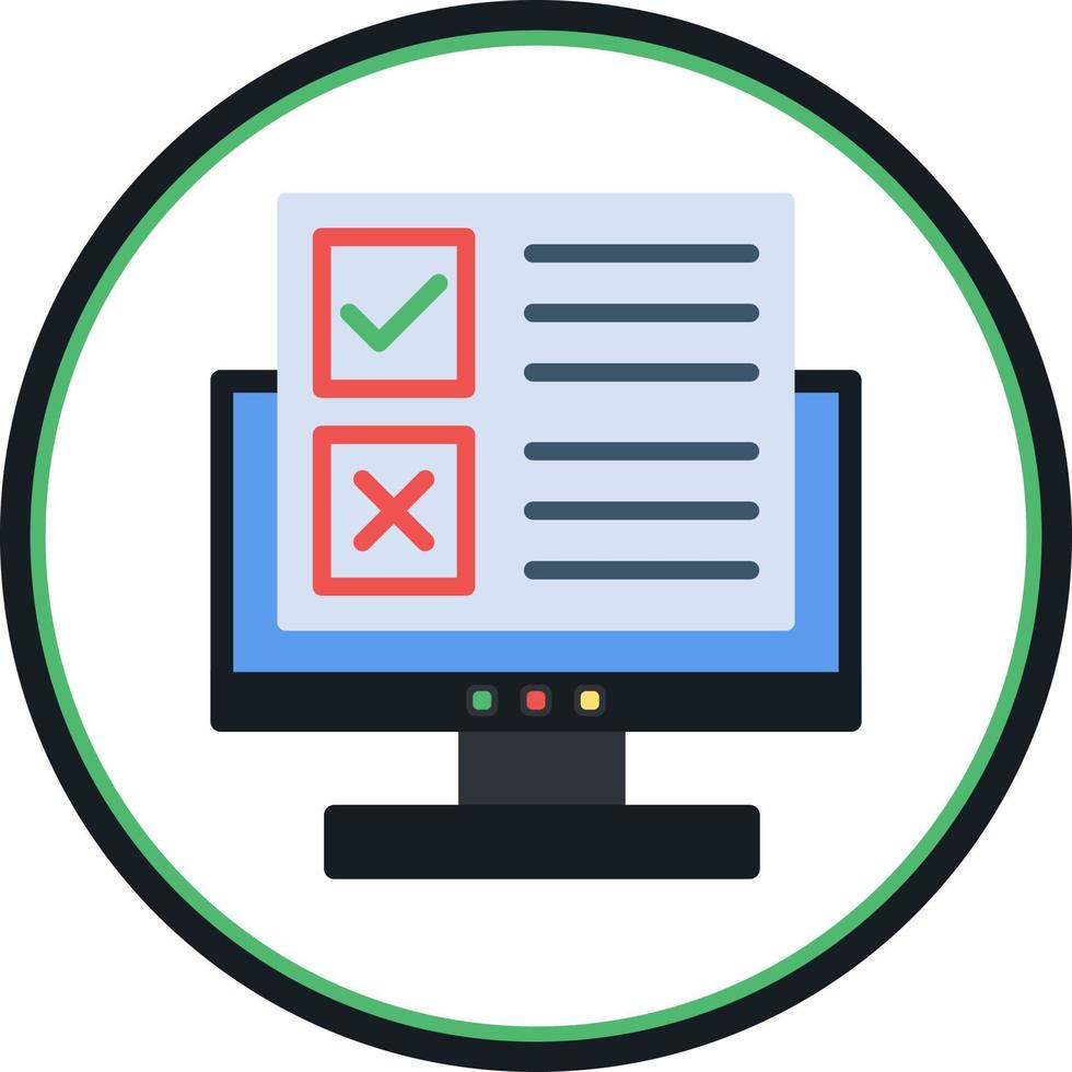 Online Survey Vector Icon Design