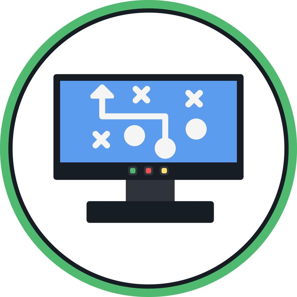 Digital Strategy Vector Icon Design