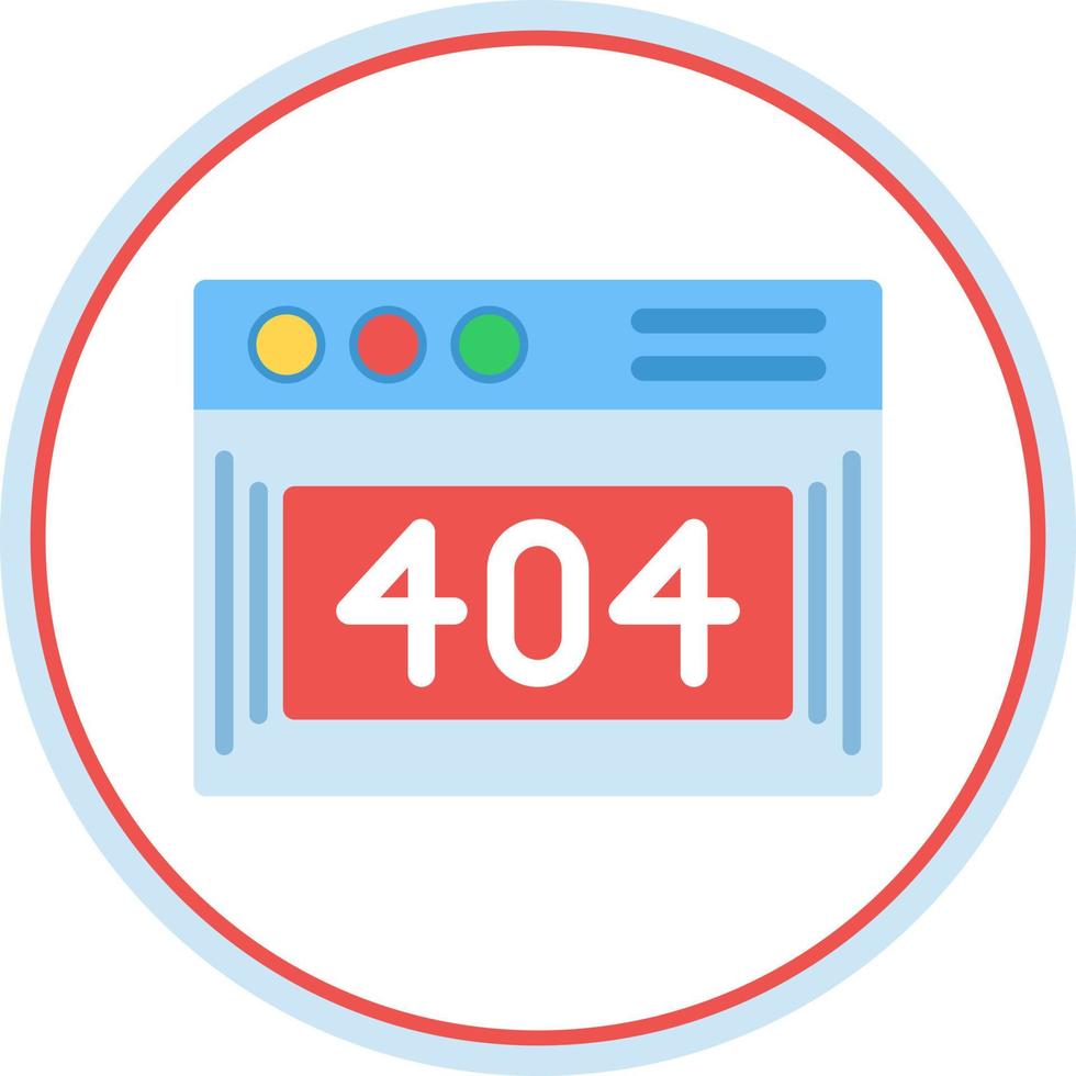404 Error Vector Icon Design