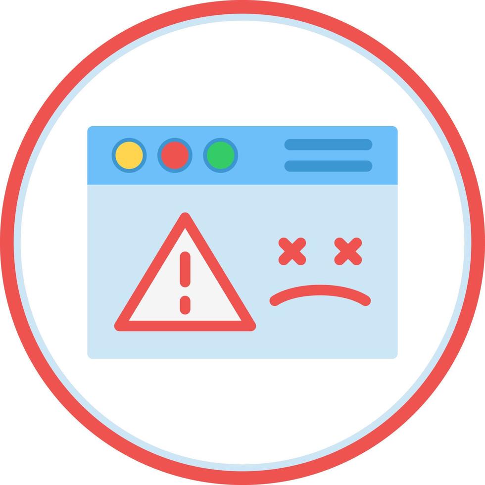 Website Dead Vector Icon Design