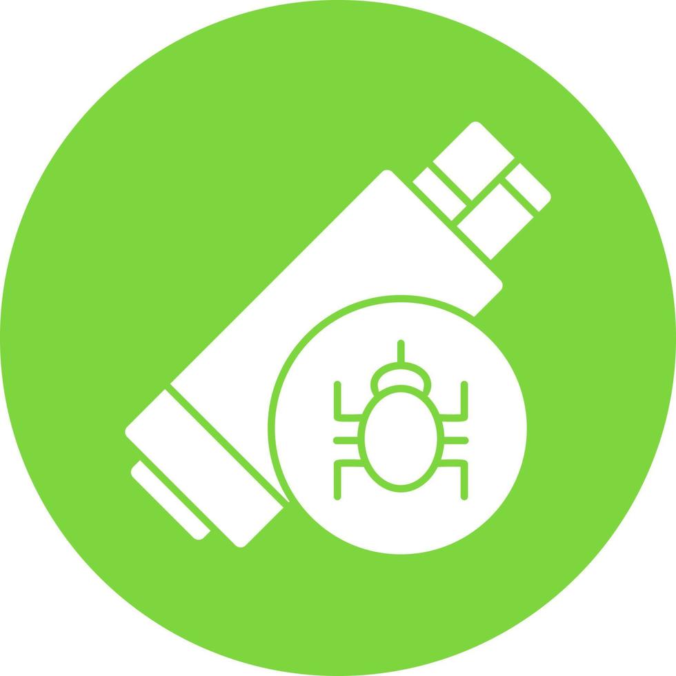 Pendrive Virus Vector Icon Design