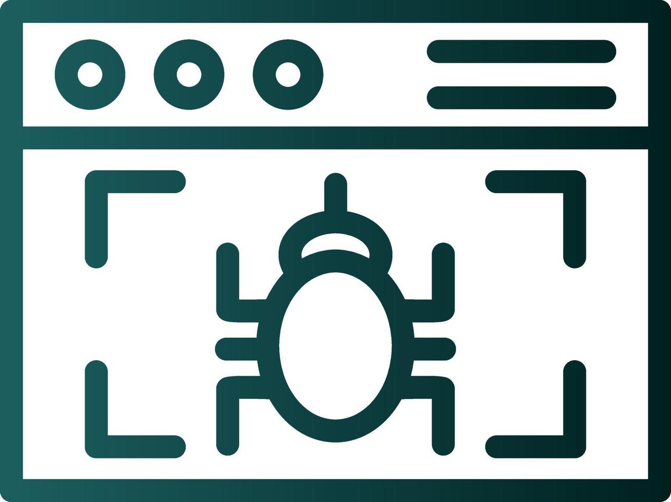 Virus Detection Vector Icon Design