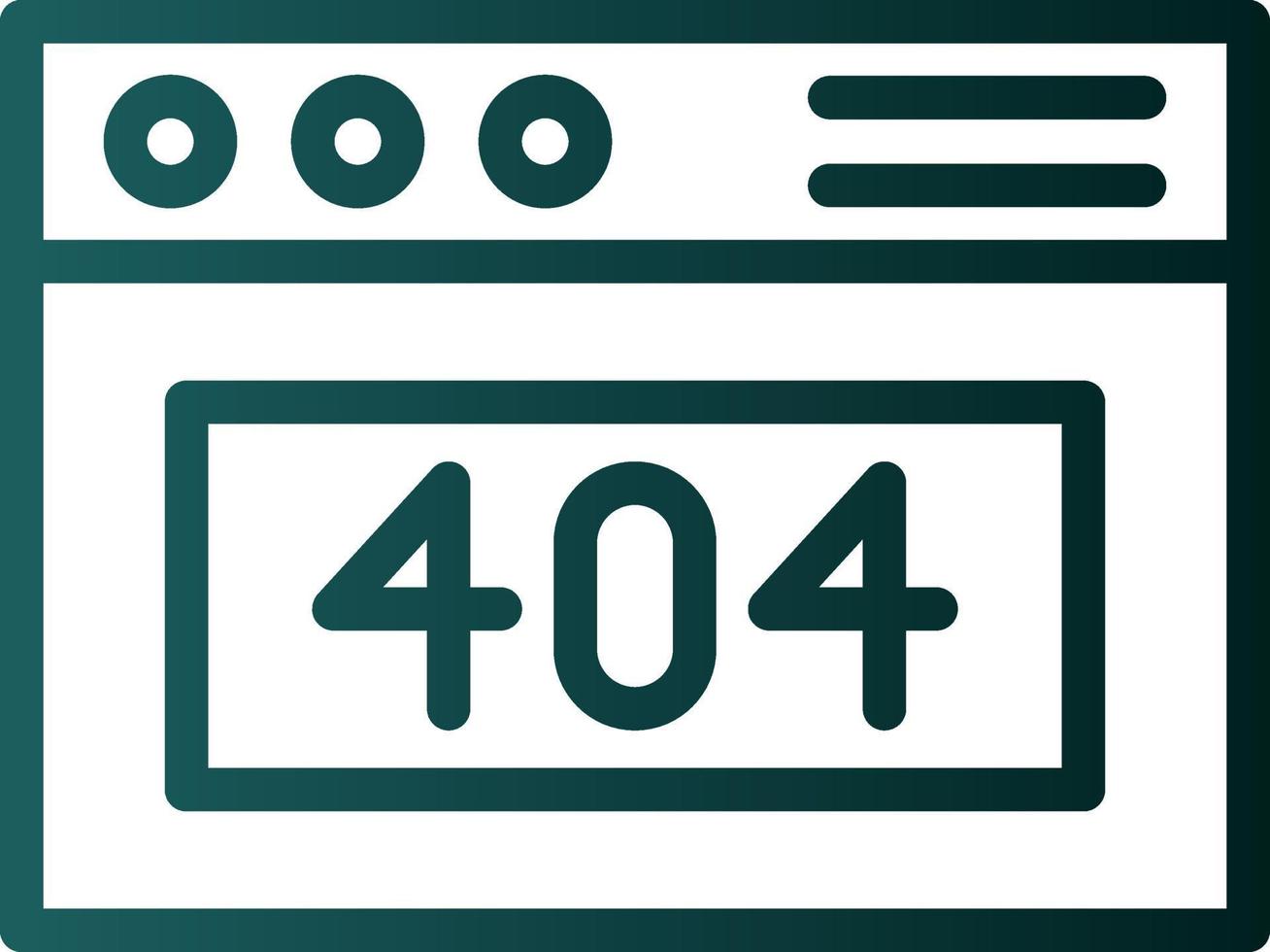 404 Error Vector Icon Design