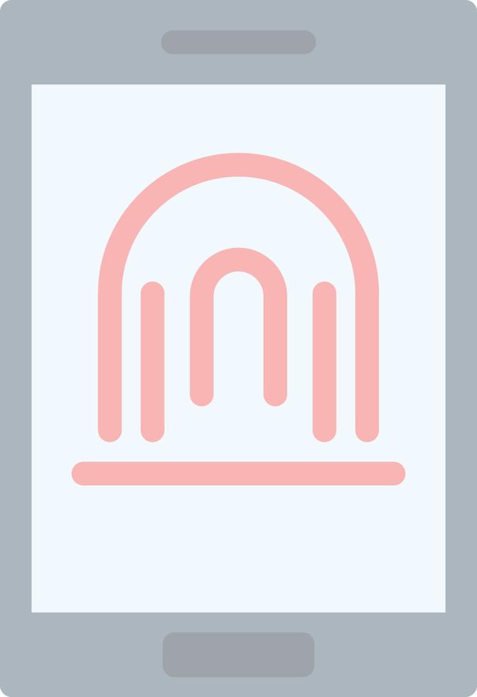 Mobile Fingerprint Vector Icon Design