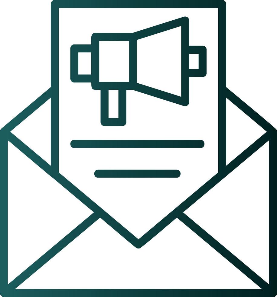 diseño de icono de vector de marketing por correo electrónico