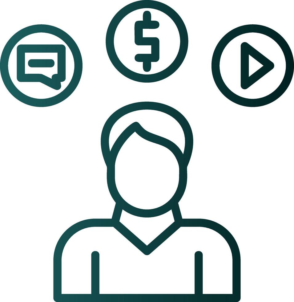 Consumer Behavior Vector Icon Design