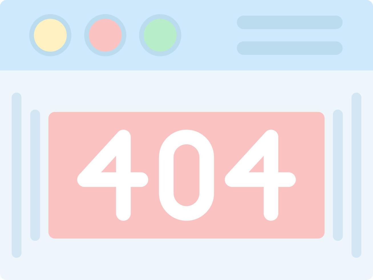 404 Error Vector Icon Design