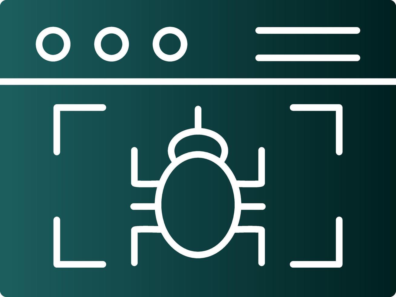 Virus Detection Vector Icon Design