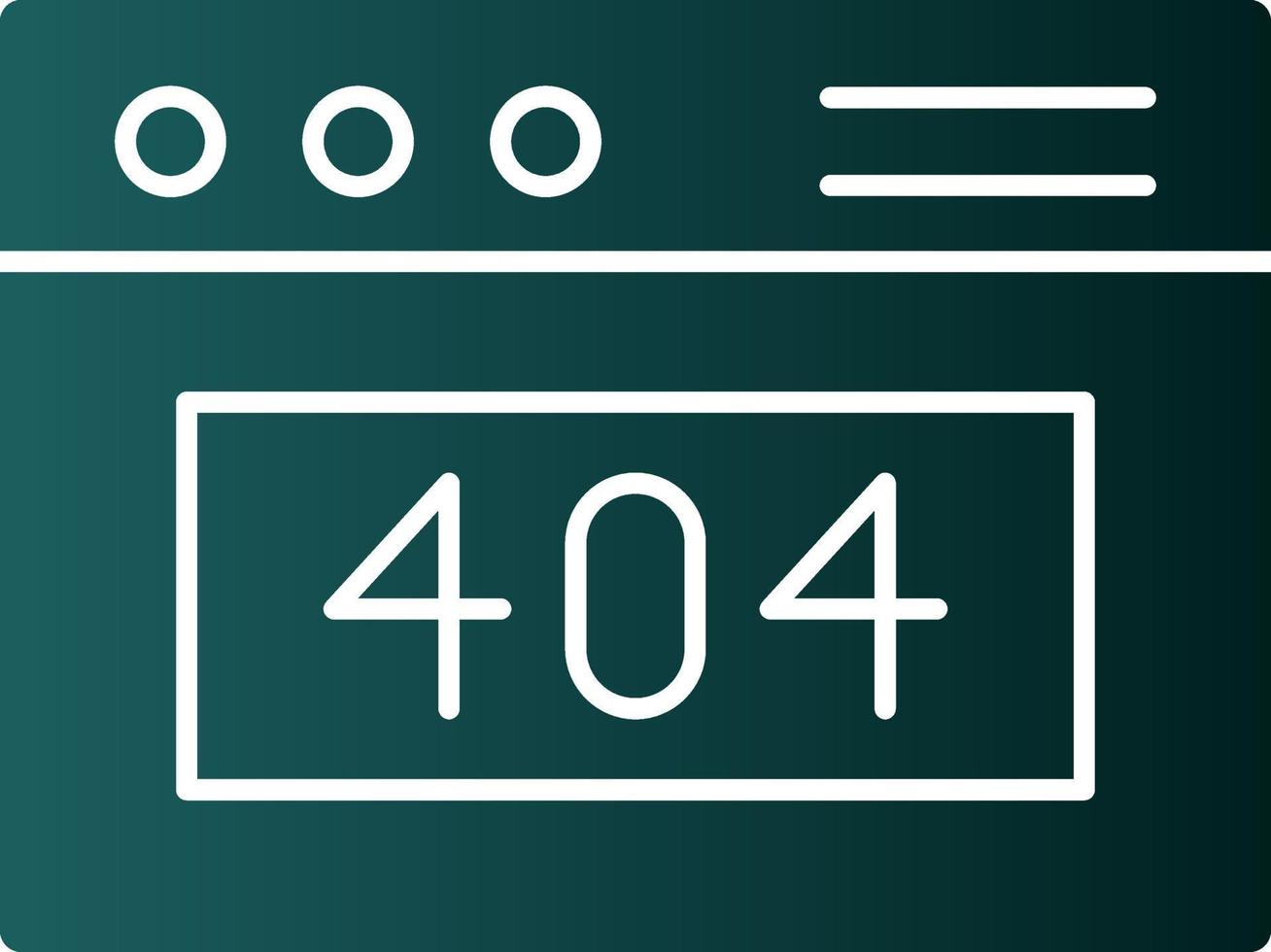 404 Error Vector Icon Design